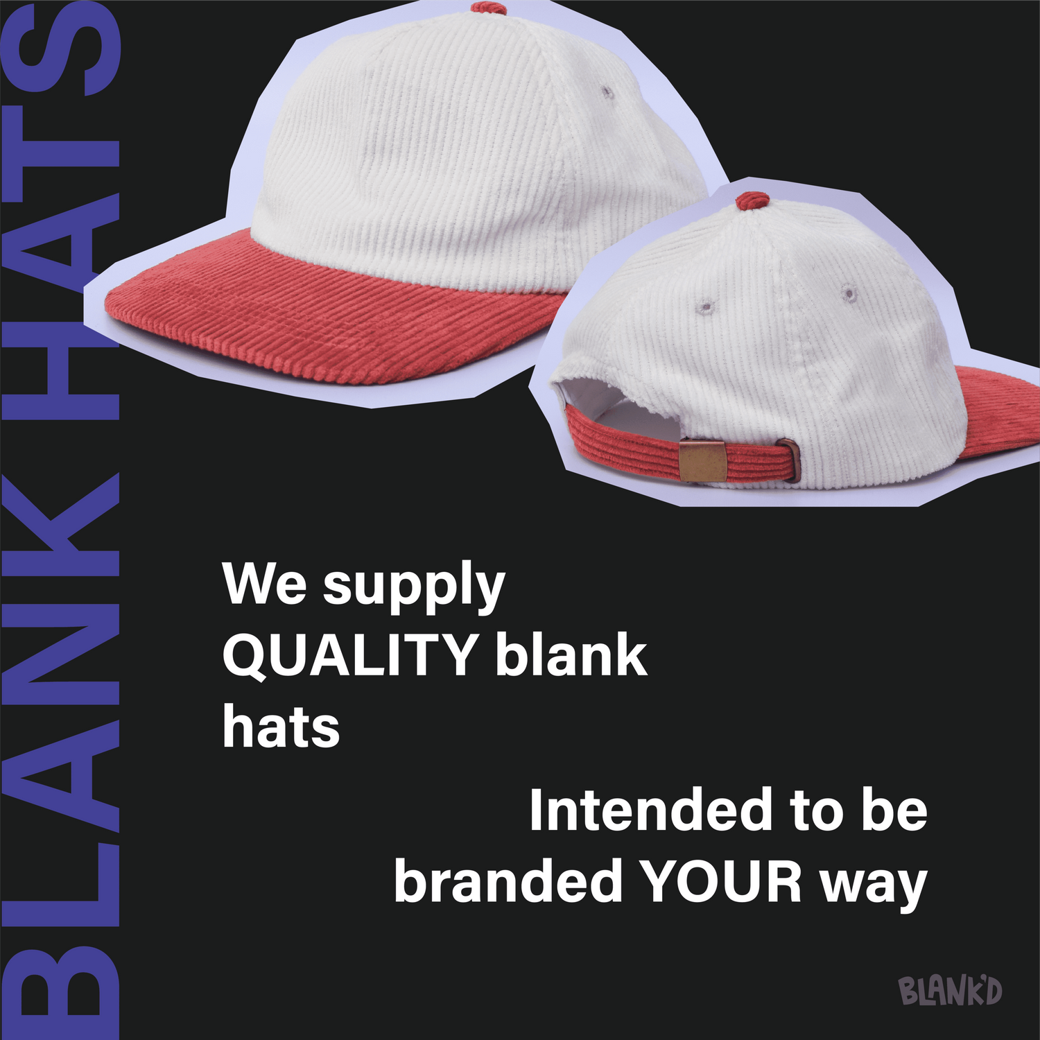 Quality deals blank hats